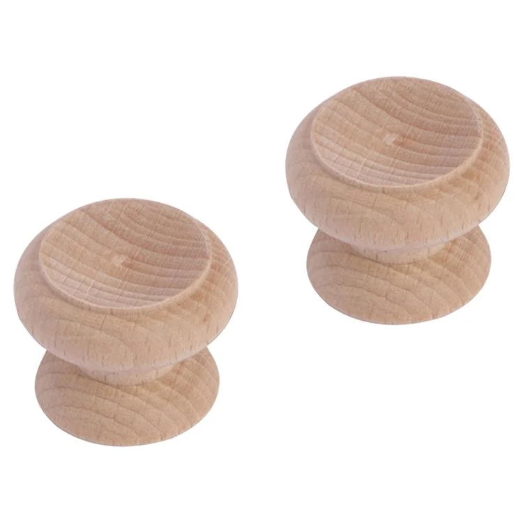 Differnz knop hout bruin 30mm 2st