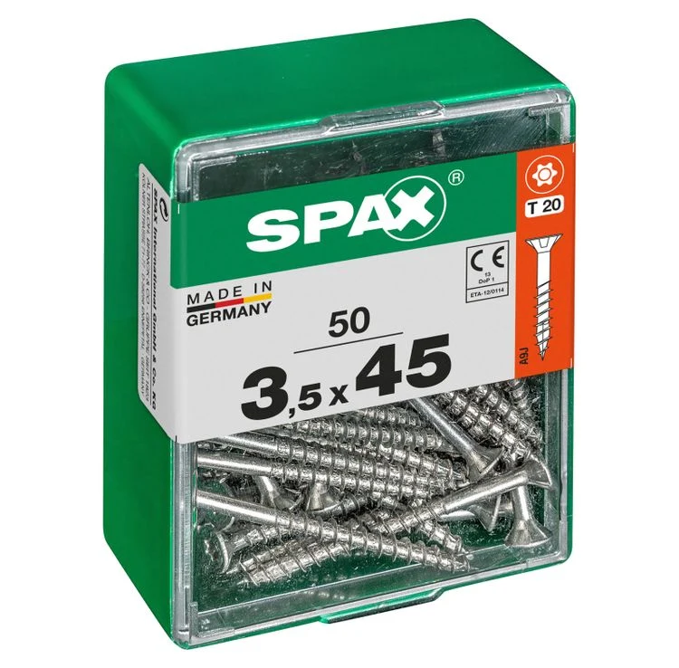 Spax schroef T-star plus verzonken kop 3,5x45mm 50st