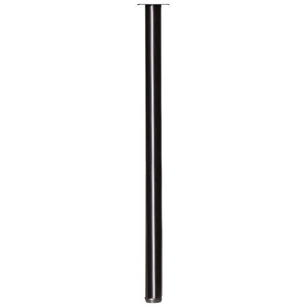Meubelpoot rond metaal zwart ⌀6x110cm