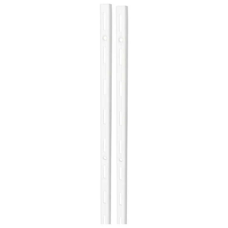 Duraline F-systeem rails enkel metaal wit 100cm 2st