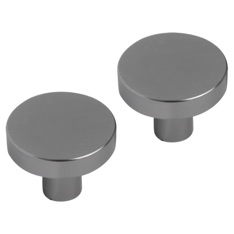 Differnz Amsterdam knop aluminium gun metal 30mm 2st