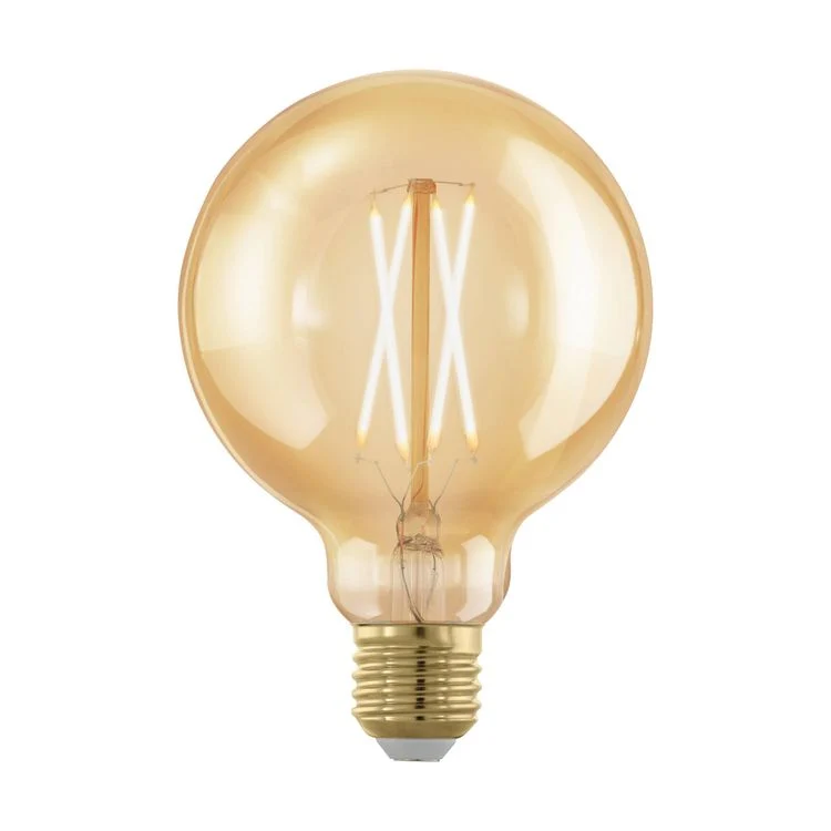 Eglo G95 LED globe dimbaar E27 goud extra warm wit 4W 300LM