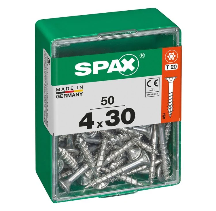 Spax schroef T-star plus verzonken kop 4x30mm 50st