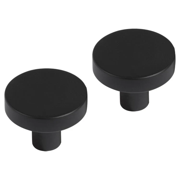 Differnz Amsterdam knop aluminium mat zwart 30mm 2st