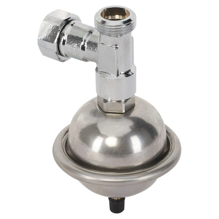 Sanivesk waterslang t-stuk chroom 1/2"BIX x 1/2"BU
