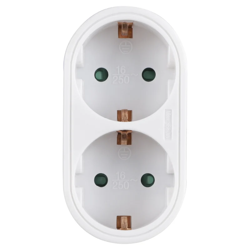 Q-Link verloopstekker 2-voudig verticaal wit