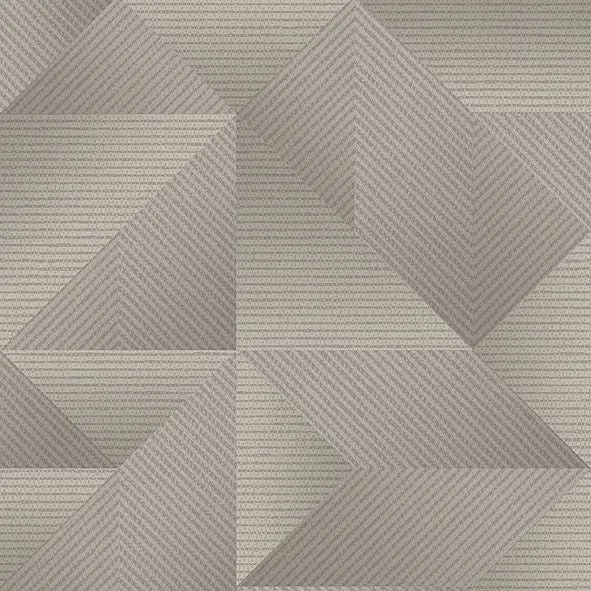Exclusive Threads vliesbehang geometrisch taupe 53cmx10m