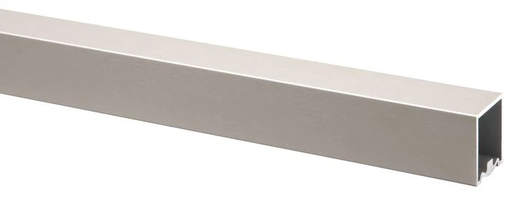 Trapleuning vierkant metaal RVS-look-look 270x4x4cm
