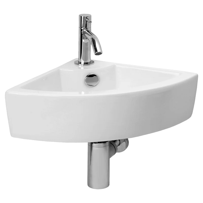 Differnz fonteinset Keres hoek wit 36x35,5x24,5cm