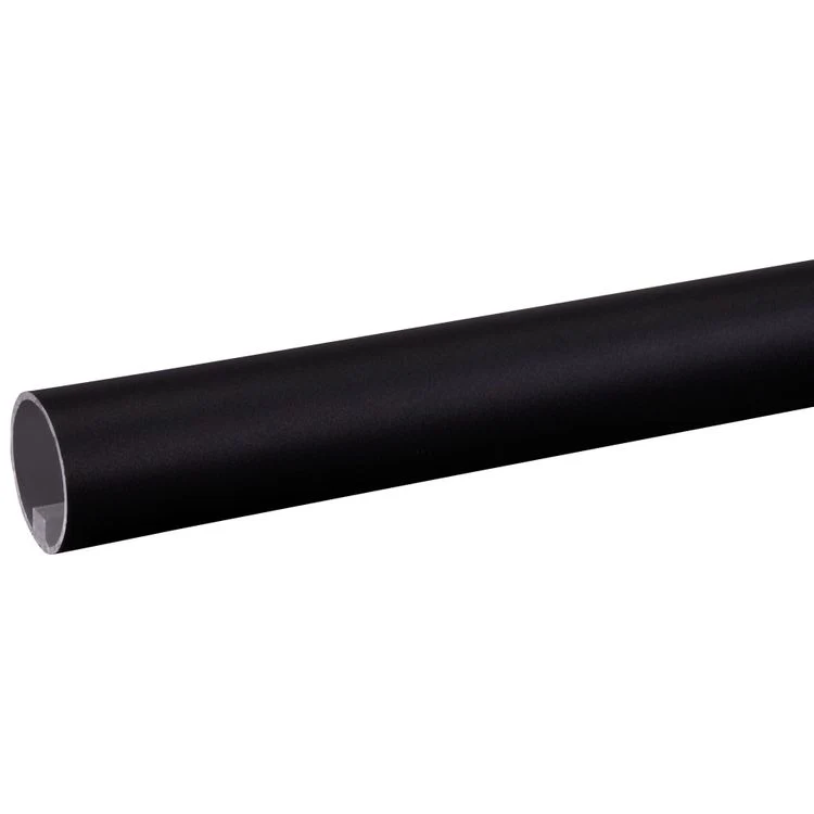 Trapleuning rond metaal zwart 100x4,5x4,5cm
