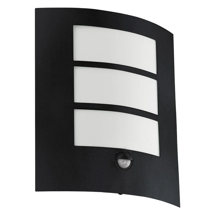 Eglo Buitenlamp city sensor zwart/wit