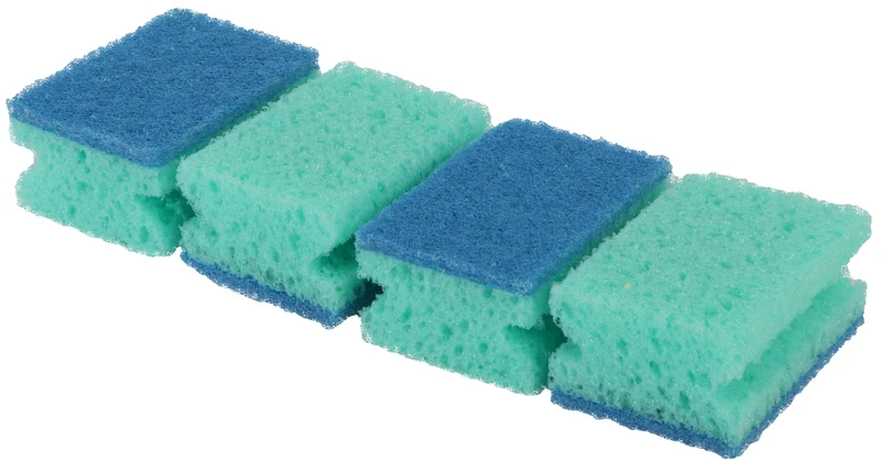 Clean Home schuurspons kunststof 18cm 4st