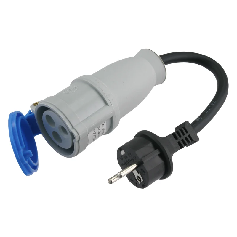 Q-Link verloopsnoer 3-polig blauw