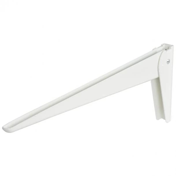 Duraline plankdrager enkel staal wit 40cm