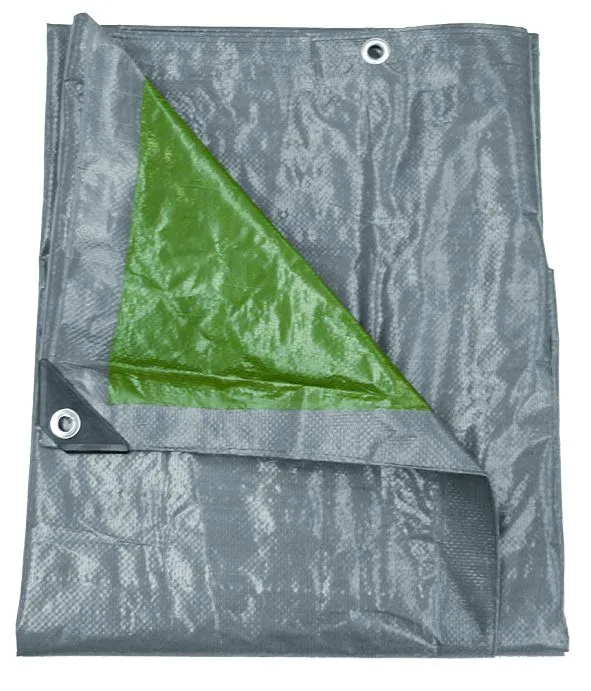 Talen afdekzeil grijs, groen 6x10m