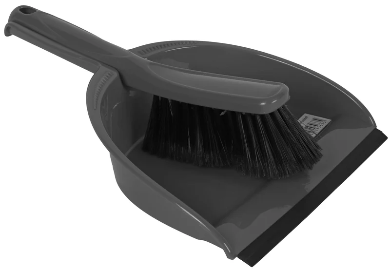 Clean Home stoffer en blik kunststof 22cm
