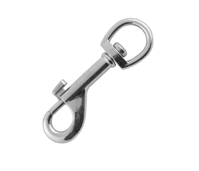 Deltafix musketonhaak vernikkeld zilver 10mm