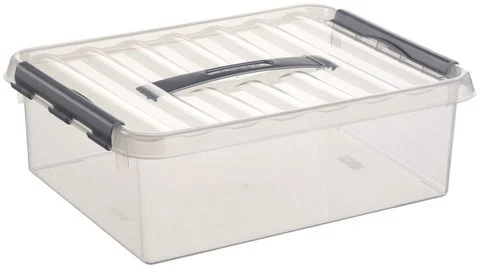 Sunware Q-line opbergbox 10L kunststof transparant 1-vaks