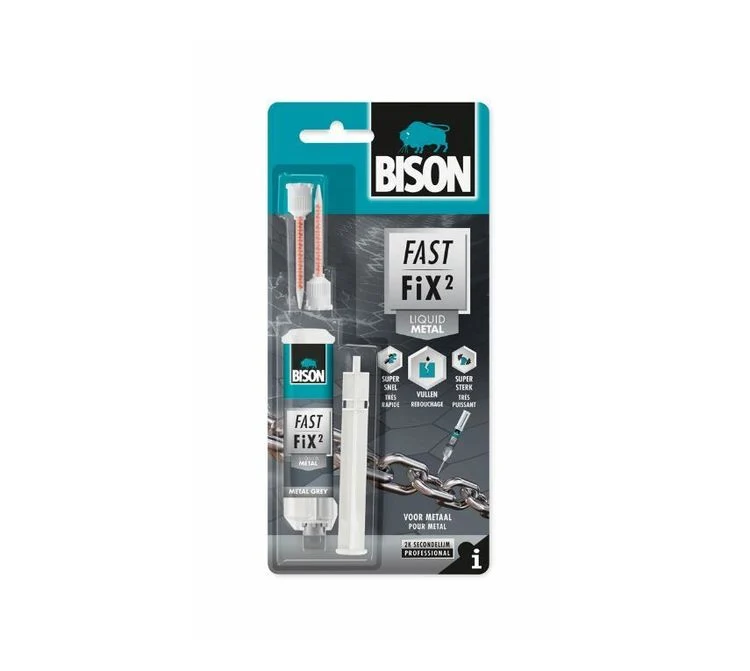 Bison Fast Fix2 2-componentenlijm metaal snelhardend 10gr