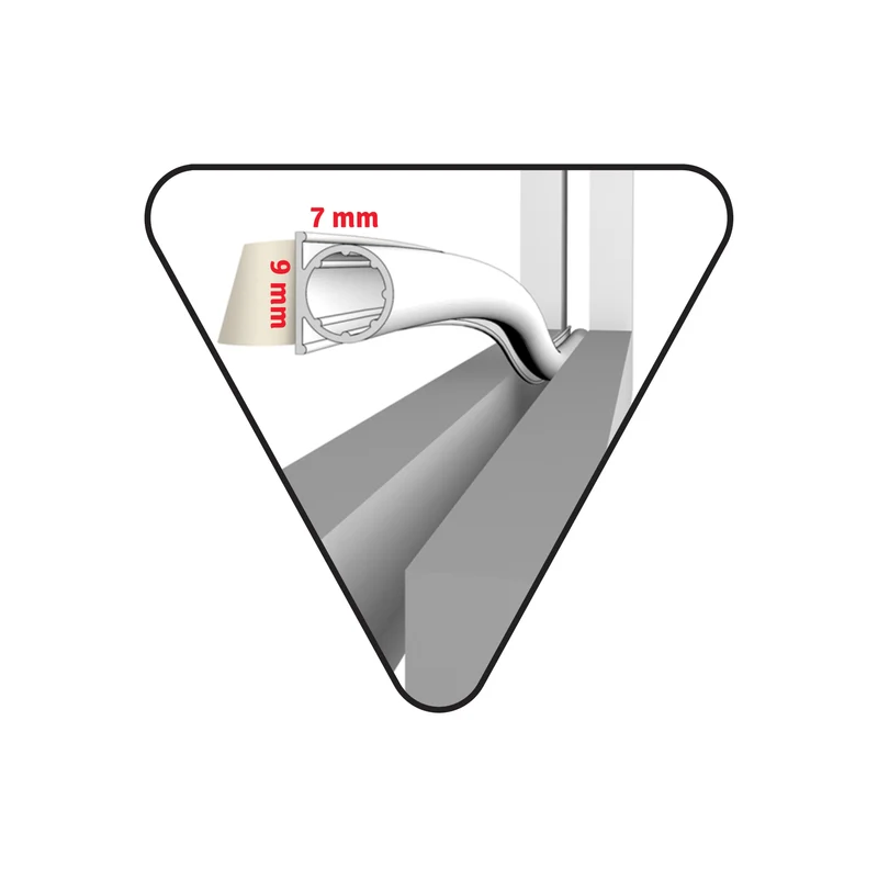 Deltafix universele tochtstrip wit 6m