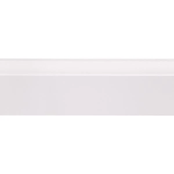 Muurplint MDF gegrond wit 244x7,9x1,8cm