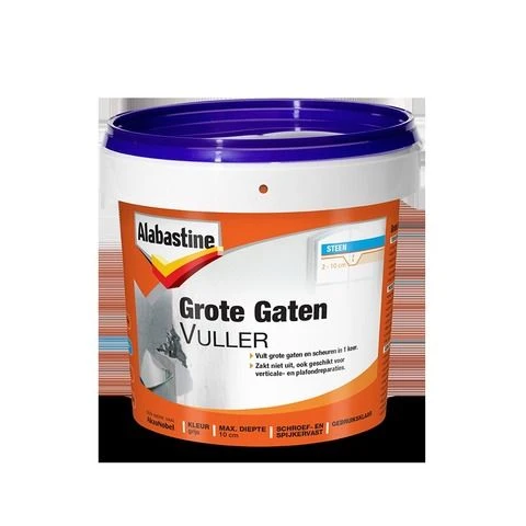 Alabastine grote gatenvuller licht grijs 1l