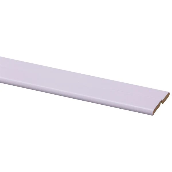 Vouwhoek MDF wit21x21mm 2,6m