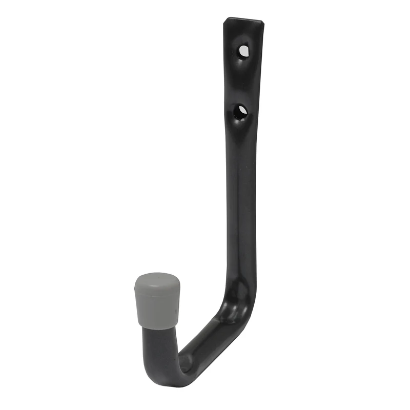 Duraline J-haak buis enkel staal, PVC grijs