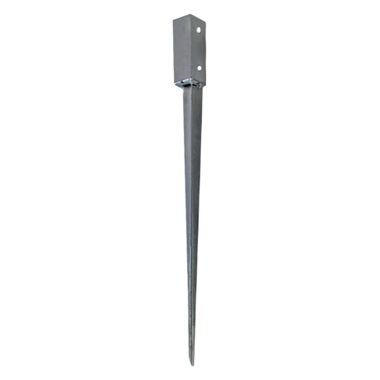 Puntpaalhouder metaal 7x7x75cm
