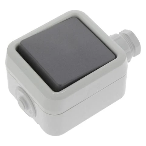 PeHa SWD opbouw wisselschakelaar met wartel m20 waterdicht creme