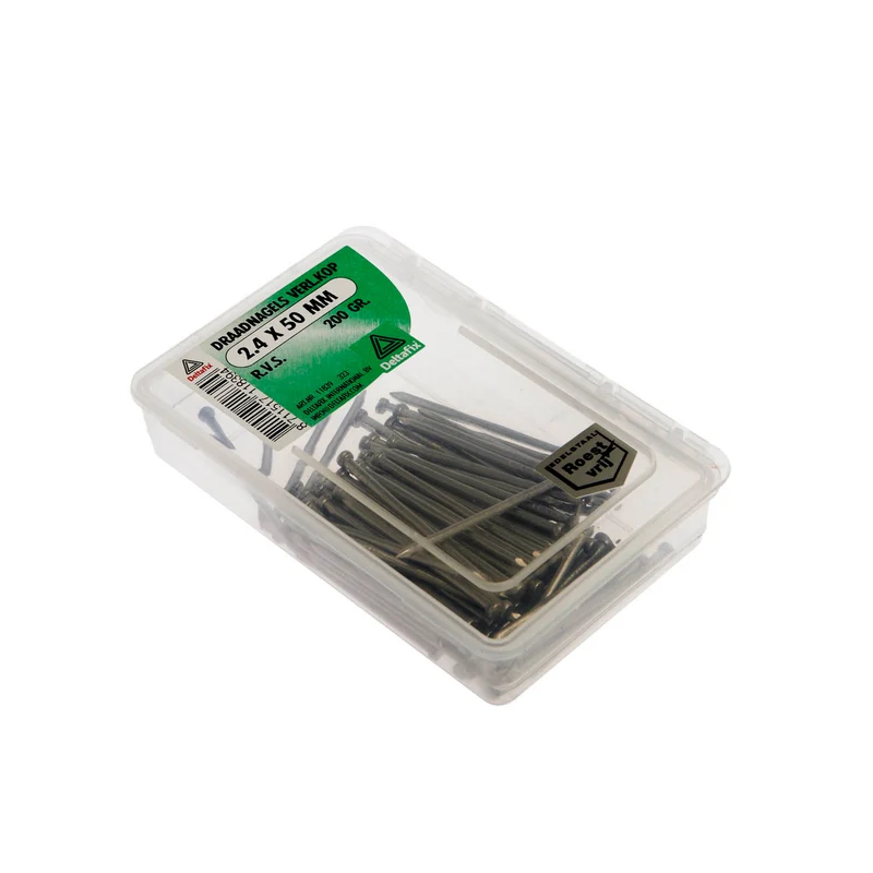 Deltafix draadnagel RVS 2,4x50mm 200gr