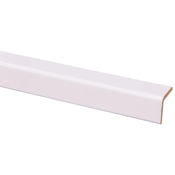 Buitenhoek MDF wit 28x28mm 2,6m