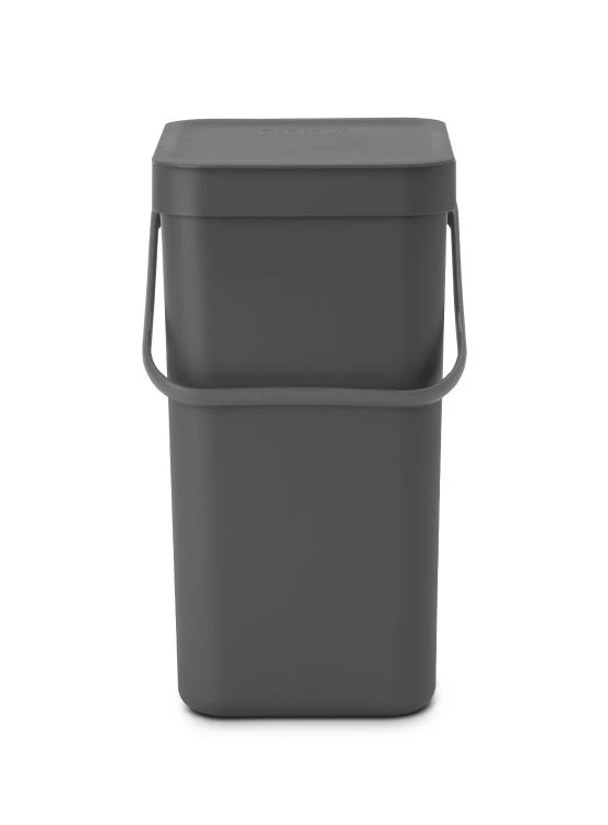 Brabantia afvalemmer Sort & Go grey 12L