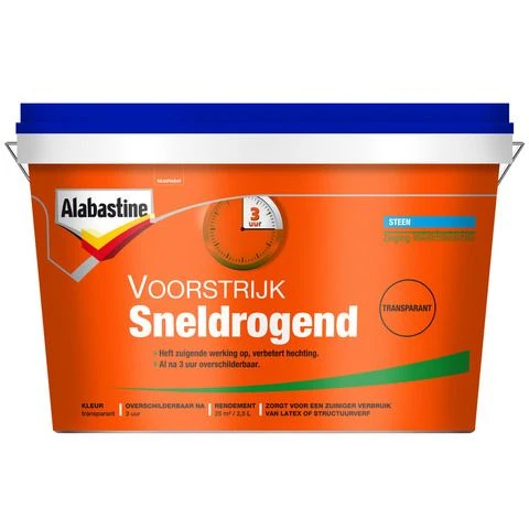 Alabastine Voorstrijk sneldrogend mat transparant 2,5l