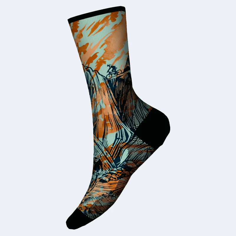Smartwool Bike Zero Cushion Rugged Ride Print Crew Socks
