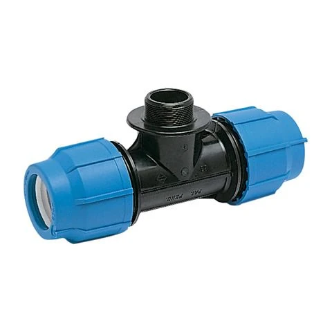 Martens T-stuk hoge druk PVC 16x1/2" 90G buitendraad