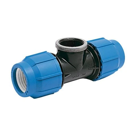 Martens T-stuk hoge druk PVC 16x1/2" 90G binnendraad