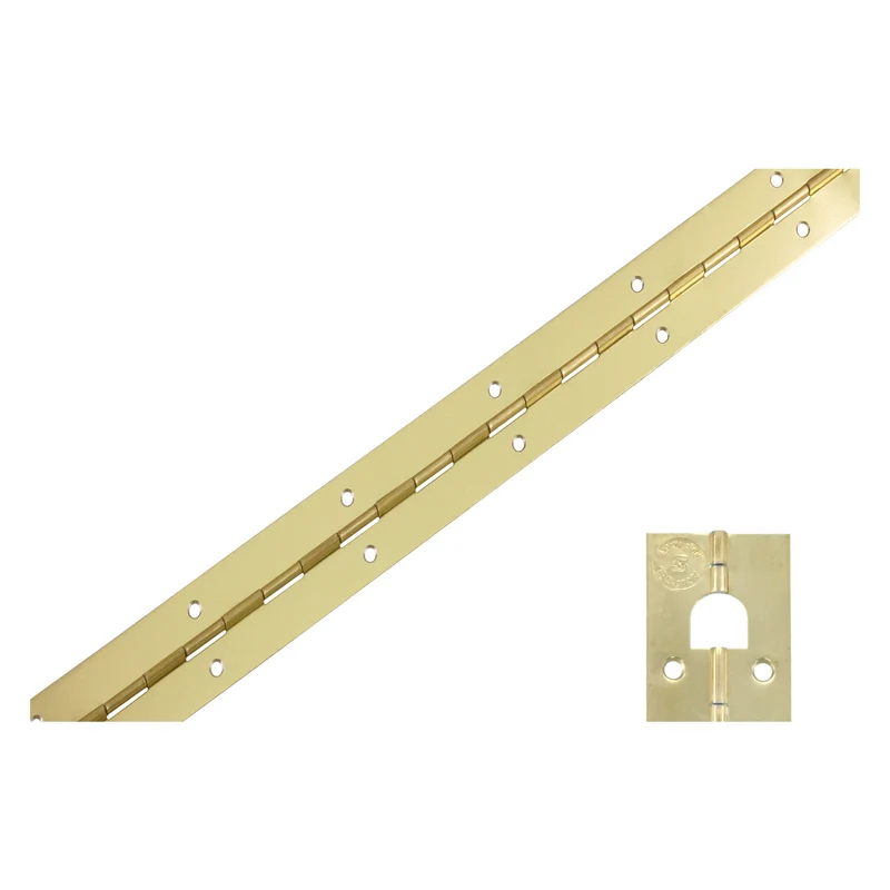 Pianoscharnier vermessingd 2x60cm
