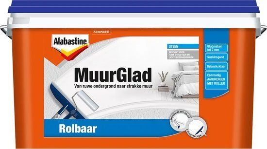 Alabastine MuurGlad egaliseermiddel wit 2,5l