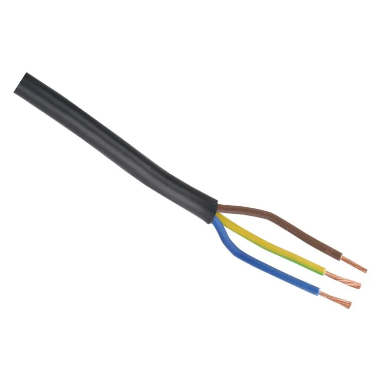 Huishoudsnoer vmvs 0,75 qm zwart 10m