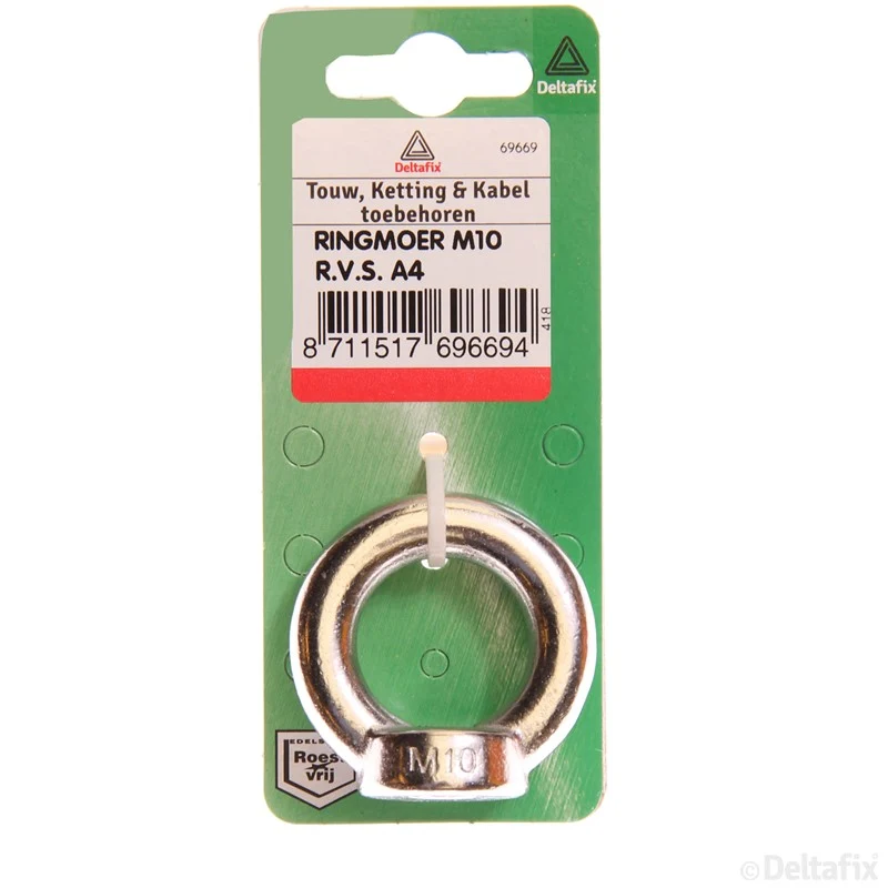 Deltafix oogmoer RVS M10
