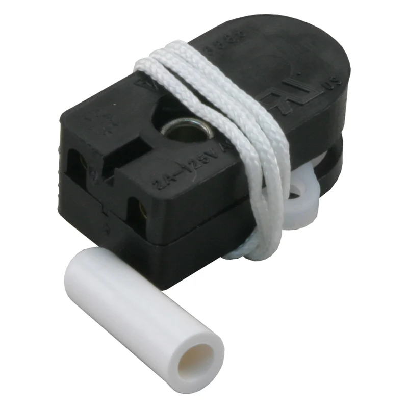 Q-Link inbouw trekschakelaar zwart 2st