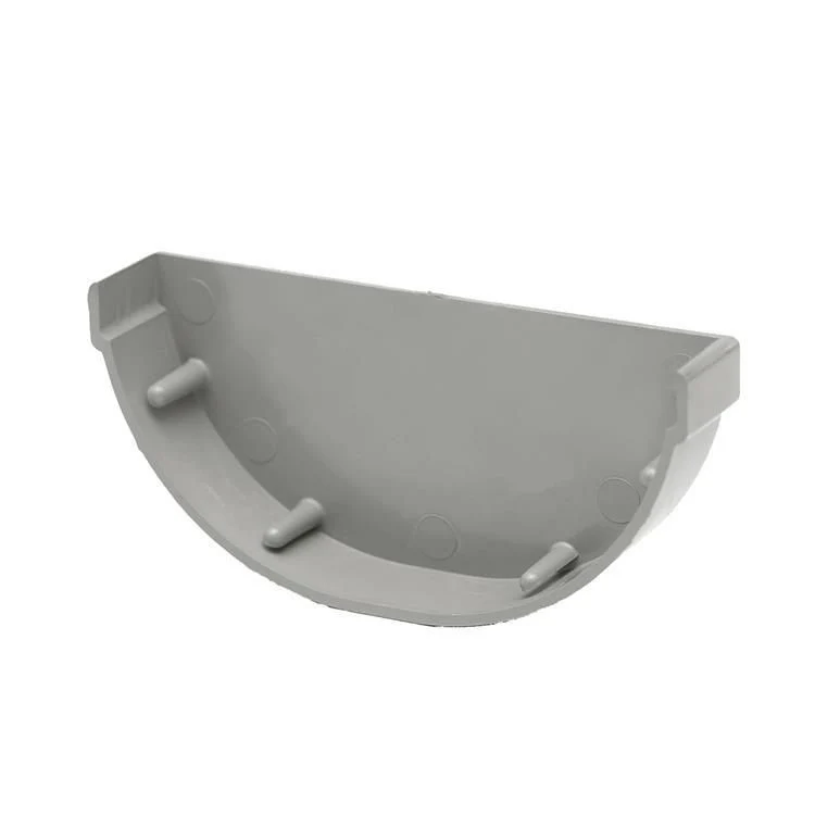 Mastgooteindstuk grijs 100mm