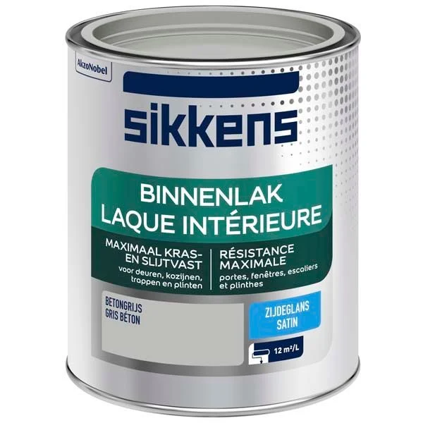 Sikkens Binnenlak zijdeglans betongrijs 750ml