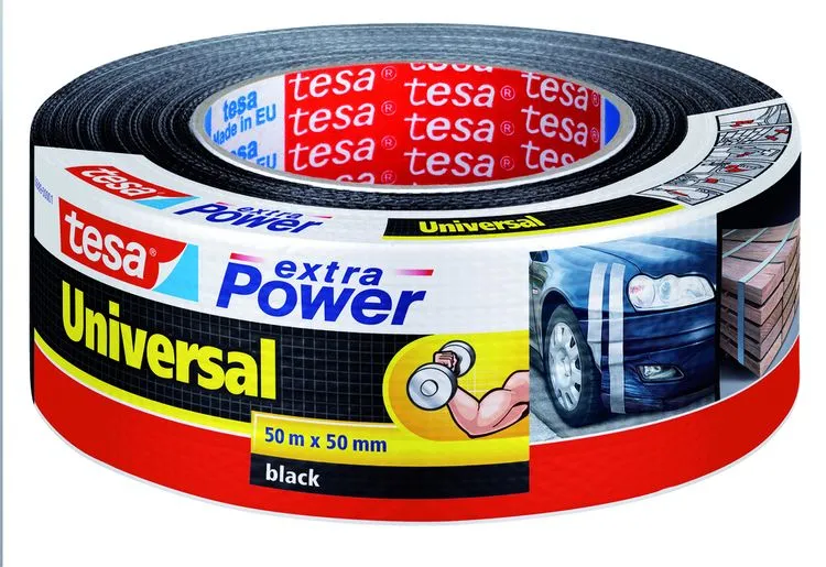 Tesa Extra Power Universal montagetape zwart 50mm 50m