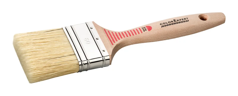 Color Expert muurverfkwast hout plat 6cm voor muurverf
