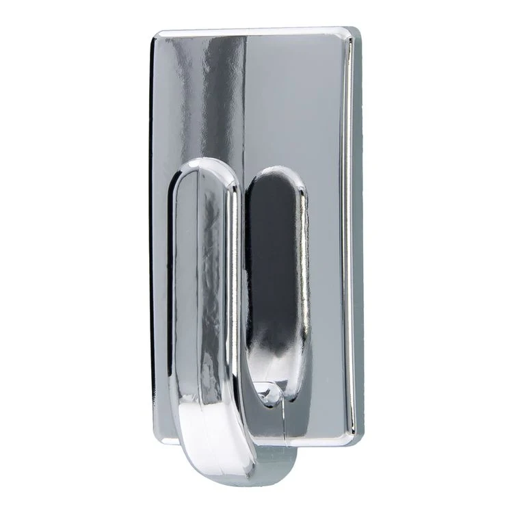 Tesa Powerstrips haak small rechthoek kunststof dubbel chroom 3st