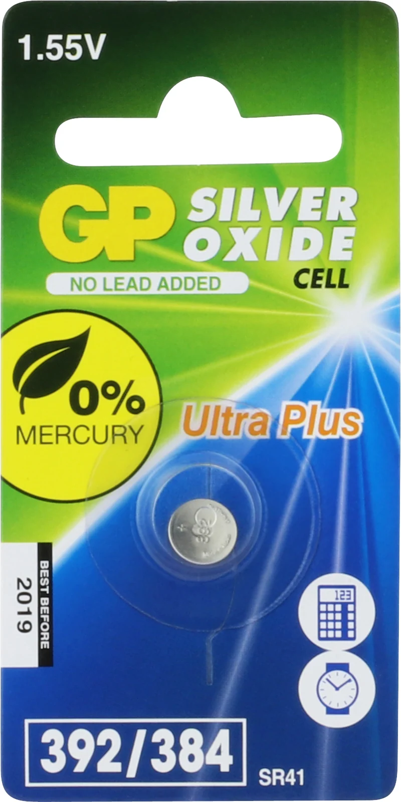 GP batterij knoopcel SR41W