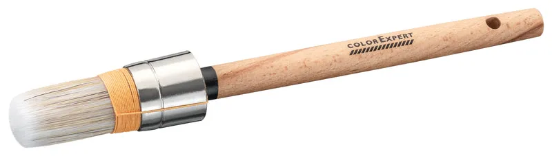 Color Expert patentkwast hout rond wit 3cm voor lakverf
