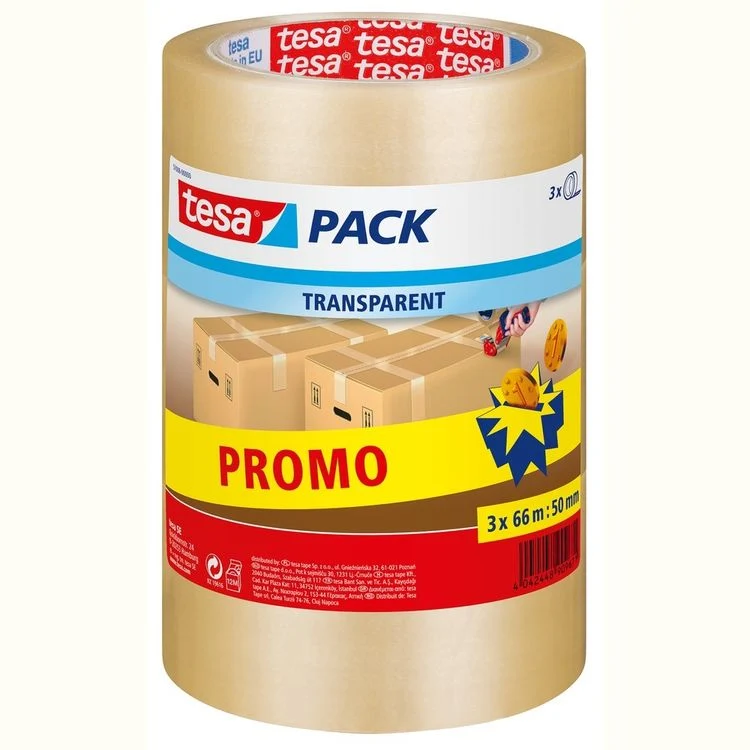 Tesa Pack verpakkingstape transparant 50mm 66m